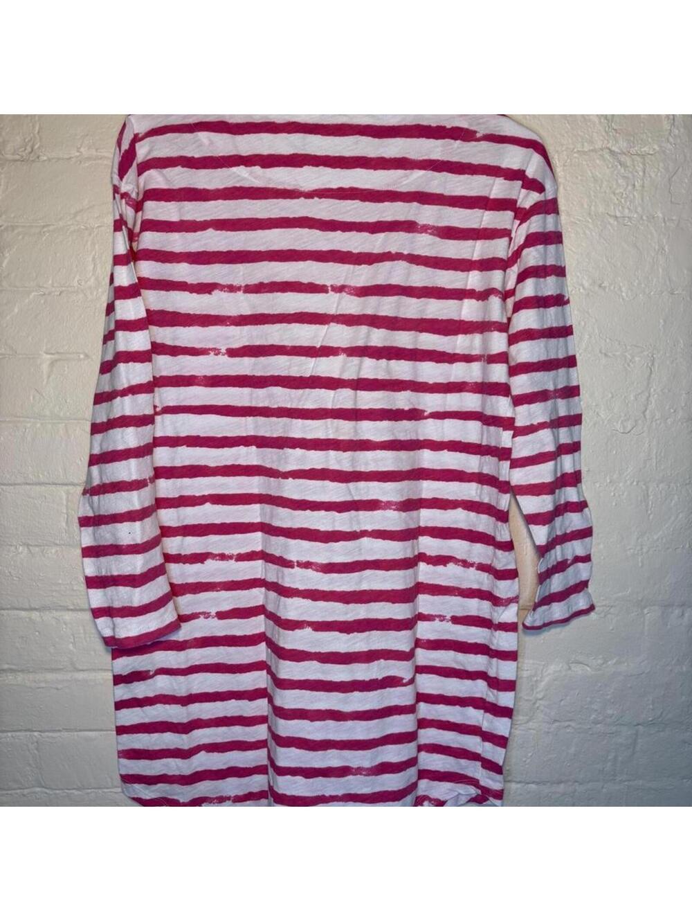 Lauren Ralph Lauren Pink Stripe T-Shirt Mini Dress Size M - Picture 4 of 6